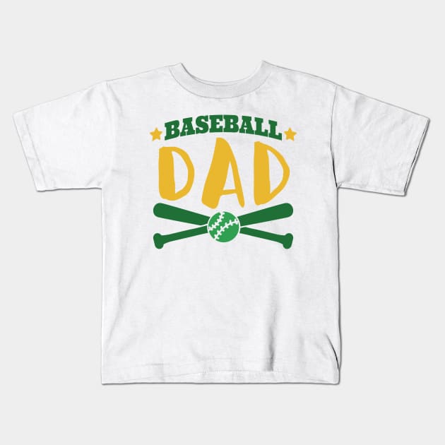 Baseball Dad Kids T-Shirt by MajorCompany